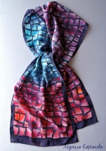 Silk scarf "Venetian mosaic"