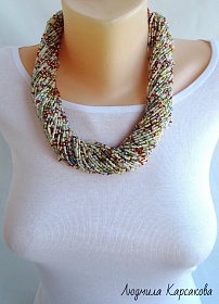 Beaded necklace "Montpensier candy"